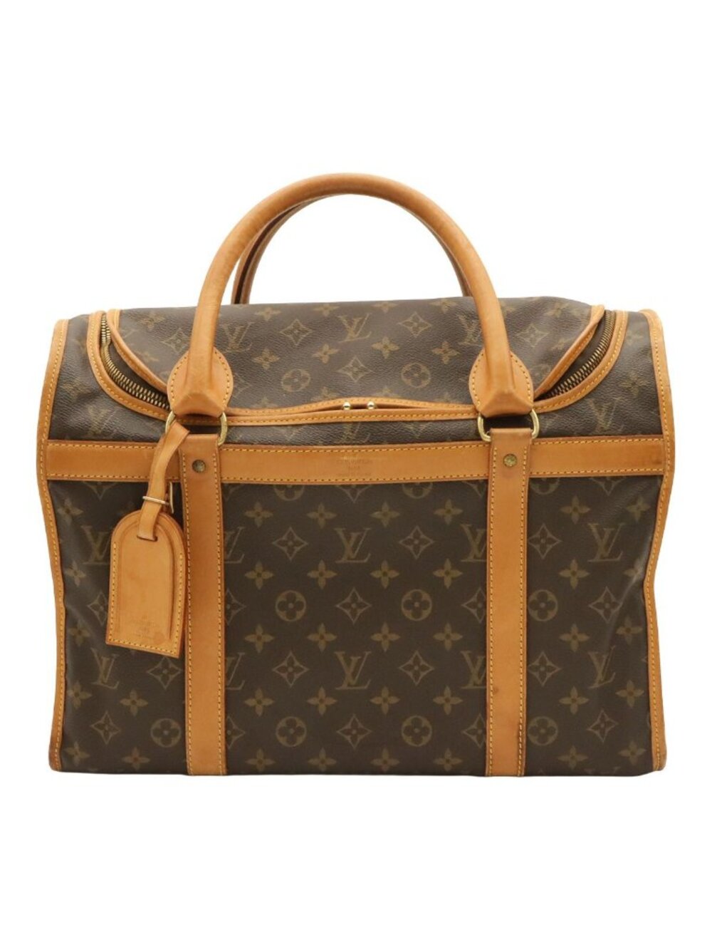 Louis Vuitton Monogram Sac Siyan 40 Small Shape Dog Travel Bag Pet Carrier